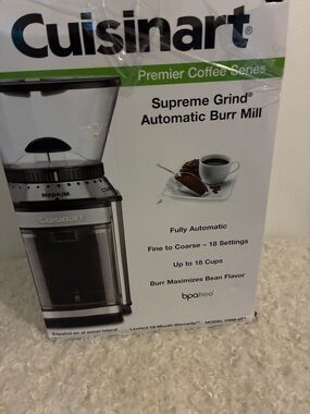 Cuisinart Premier Coffee Series Burr Mill - Silver and Black
